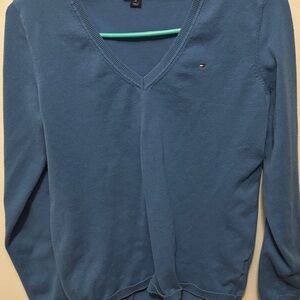 Tommy Hilfiger Classic Blue Knit Top